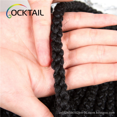 synthetic 3d cubic twist crochet braids hair different length cubic braid, toyokalon fiber synthetic braid hair